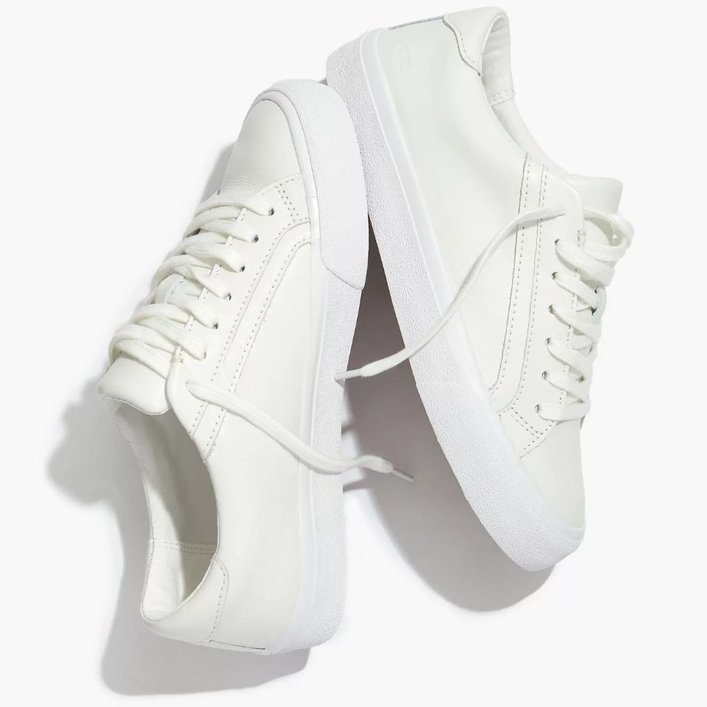 Madewell Sidewalk Low-Top Sneakers in Leather